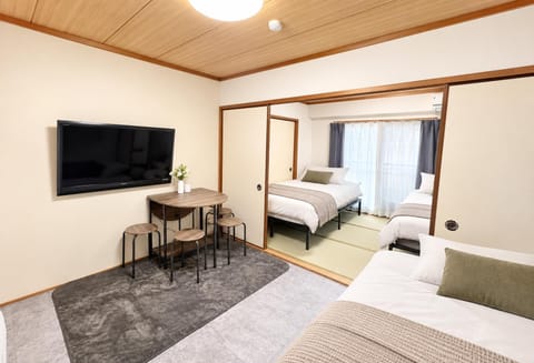 Bed, TV and multimedia, Living room, Photo of the whole room, Bedroom