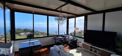 View (from property/room), Living room, Dining area, Sea view