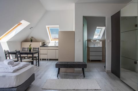 Bed, Kitchen or kitchenette, Living room, Dining area, wardrobe