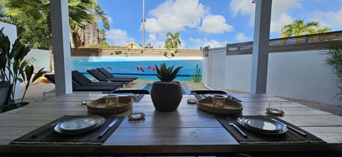 Patio, Day, Garden, Balcony/Terrace, Dining area, Garden view, Pool view, Swimming pool