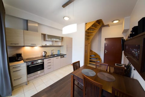 Kitchen or kitchenette, Living room, Dining area