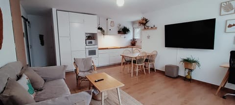 Kitchen or kitchenette, Living room, Dining area