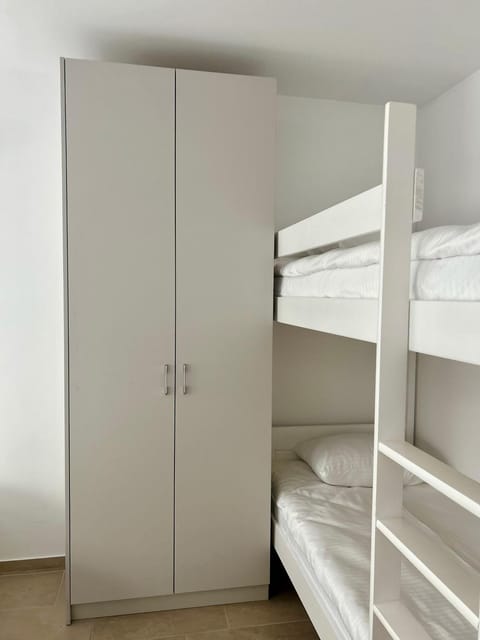 Bed, Bedroom, bunk bed, wardrobe