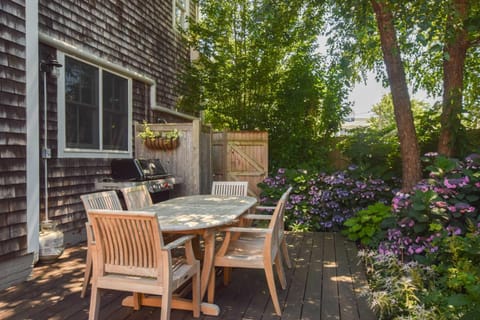 Private deck walk to Commercial Street House in Provincetown