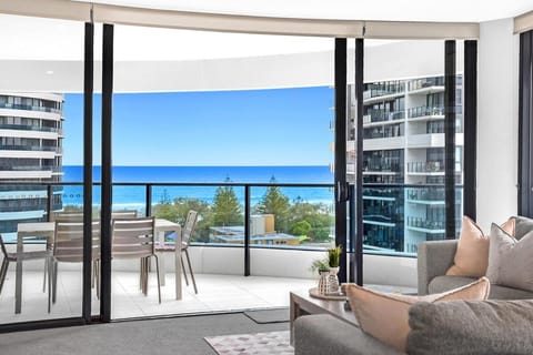 Property building, Day, View (from property/room), Balcony/Terrace, Living room, Sea view