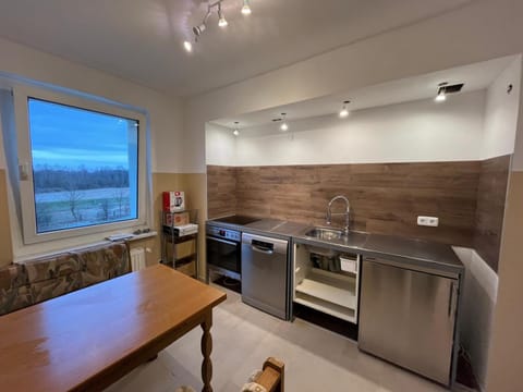 Kitchen or kitchenette, Dining area, dishwasher, oven, stove