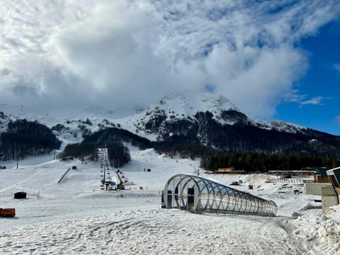 Winter, Skiing, Mountain view