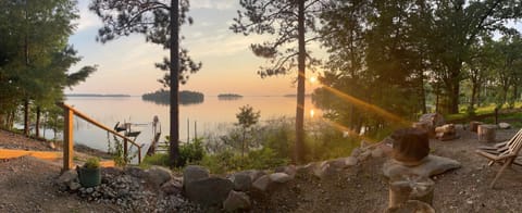 Natural landscape, Lake view, Sunset
