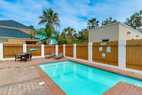 The Blue Oasis House in South Padre Island