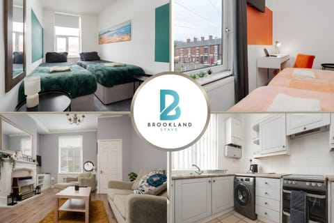 Three Bedroom House by Brookland Stays Serviced Accommodation Short Lets Manchester with Free WiFi Apartment in England