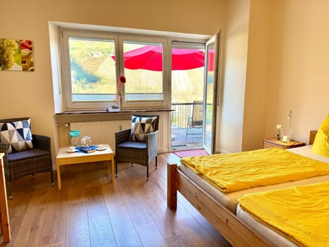 Bed, View (from property/room), Balcony/Terrace, Seating area