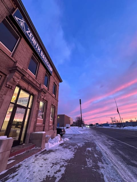 Property building, Street view, Sunrise