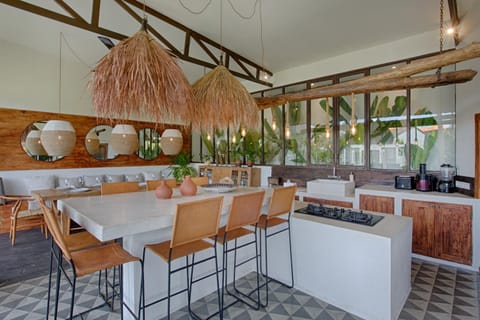 Kitchen or kitchenette, stove, toaster, kitchen