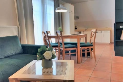 Kitchen or kitchenette, Living room, Dining area