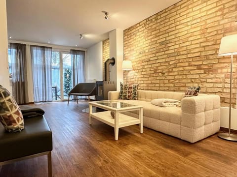 Living room, fireplace