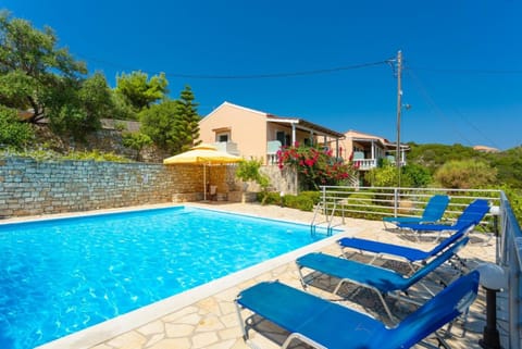 Property building, Living room, Swimming pool