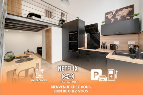 Living room, kitchen