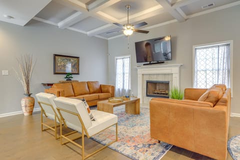 Patio with Fireplace Spacious Sharpsburg Home! House in Newnan