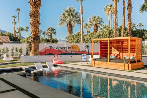 Sauna-BBQ-Golf-HeatedPool House in Palm Springs