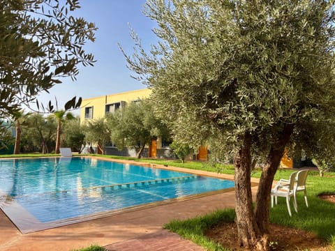 Natural landscape, Garden, Garden view, Pool view, Swimming pool