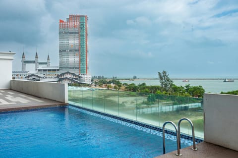 Natural landscape, Pool view, Sea view, Swimming pool