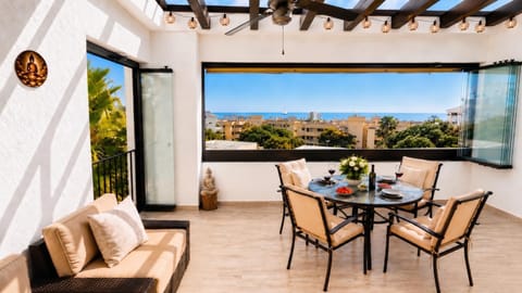 Bird's eye view, Balcony/Terrace, Garden view, Sea view