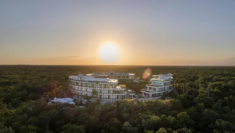Property building, Sunset