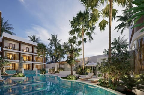 Property building, Garden, Pool view, Swimming pool