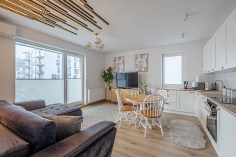 Kitchen or kitchenette, Living room, Seating area, Dining area, oven, stove