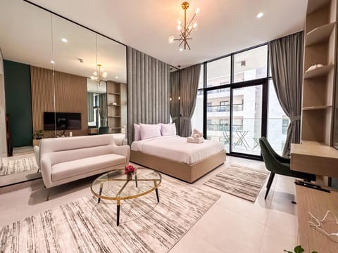 Bed, Living room, Photo of the whole room, Seating area