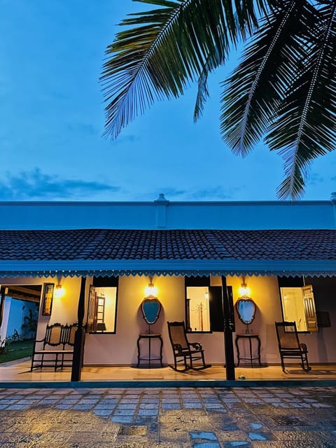 Property building, Patio, Night