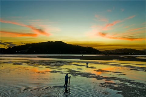 Nearby landmark, River view, Sunset