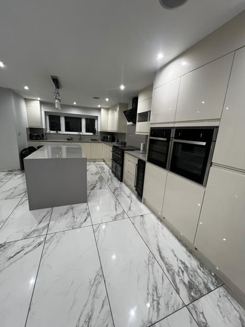 Kitchen or kitchenette, oven