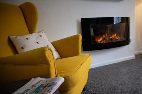 Lounge or bar, fireplace