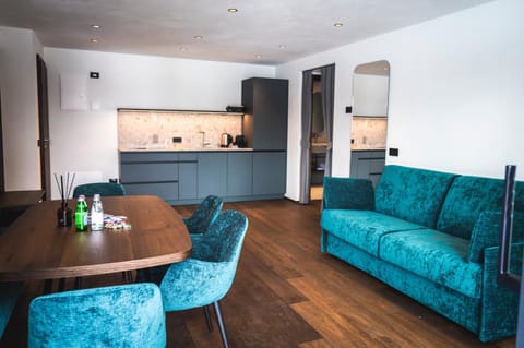 Living room, kitchen