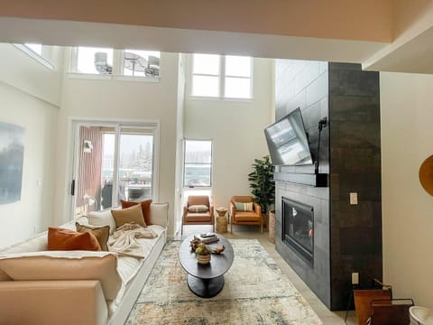 TV and multimedia, Living room, Seating area, Evening entertainment, fireplace