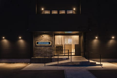 Facade/entrance, Night, Property logo or sign