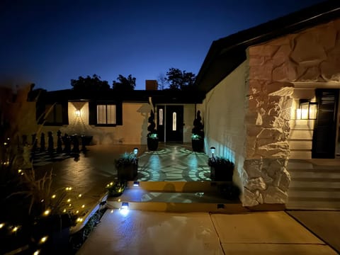 Property building, Patio, Night