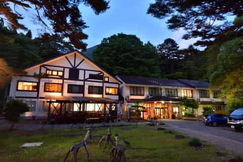 Property building, Night, Parking