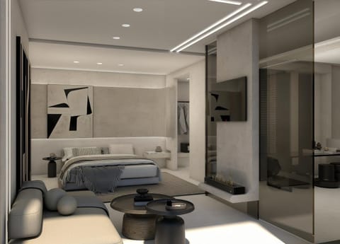 Seating area, Bedroom