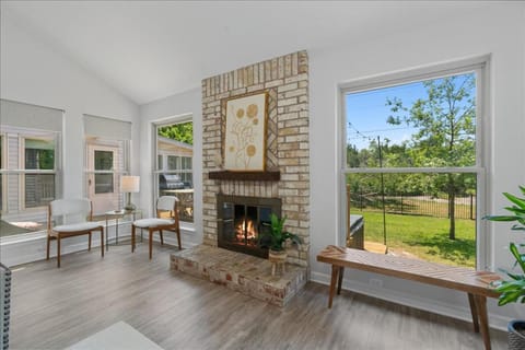 View (from property/room), Living room, fireplace