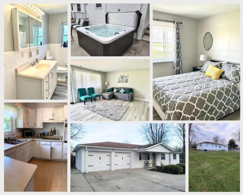 Hot tub bubbles on Butler House in Mason