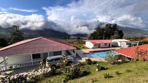 Property building, Natural landscape, Mountain view, Pool view, Swimming pool