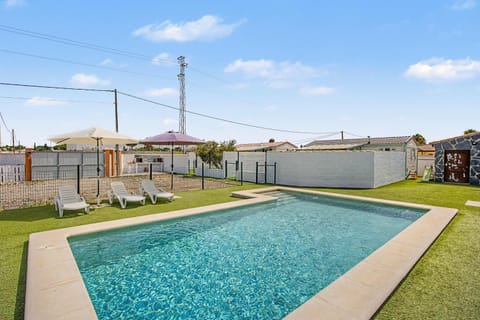 Property building, Living room, Swimming pool