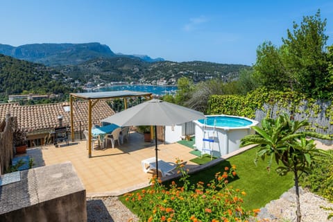 Property building, Living room, Swimming pool