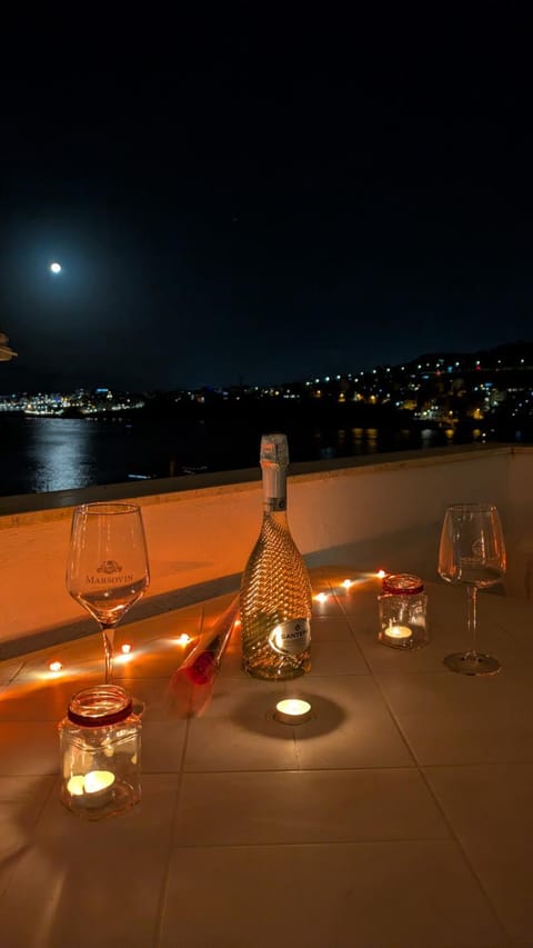 Night, Natural landscape, View (from property/room), Balcony/Terrace, Sea view