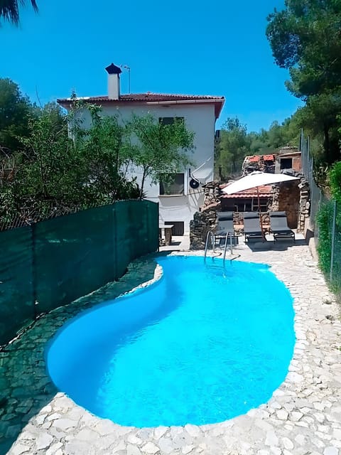 Property building, Living room, Swimming pool