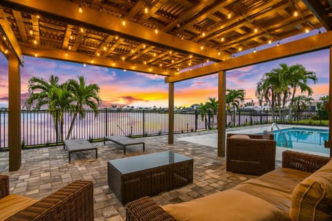 Patio, Balcony/Terrace, Seating area, Pool view, Swimming pool