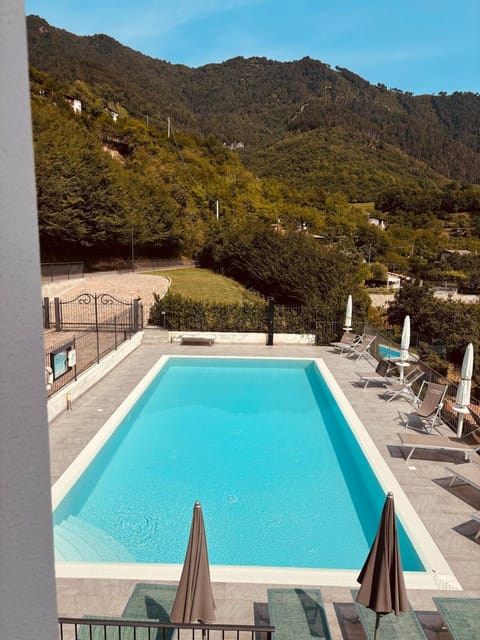Pool view, Swimming pool, sunbed