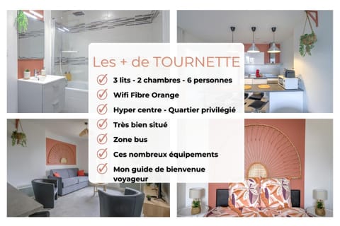 Tournette -6 pers - Hyper Centre - WIFI Apartment in Bourgogne-Franche-Comté